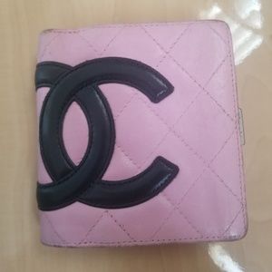 Chanel Pink Quilted Wallet